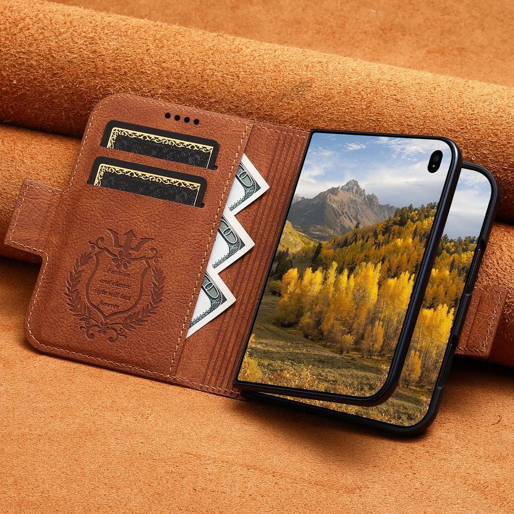 SUTENI Leather Stand Case with Card Slot for Samsung Z Fold 7/6/5