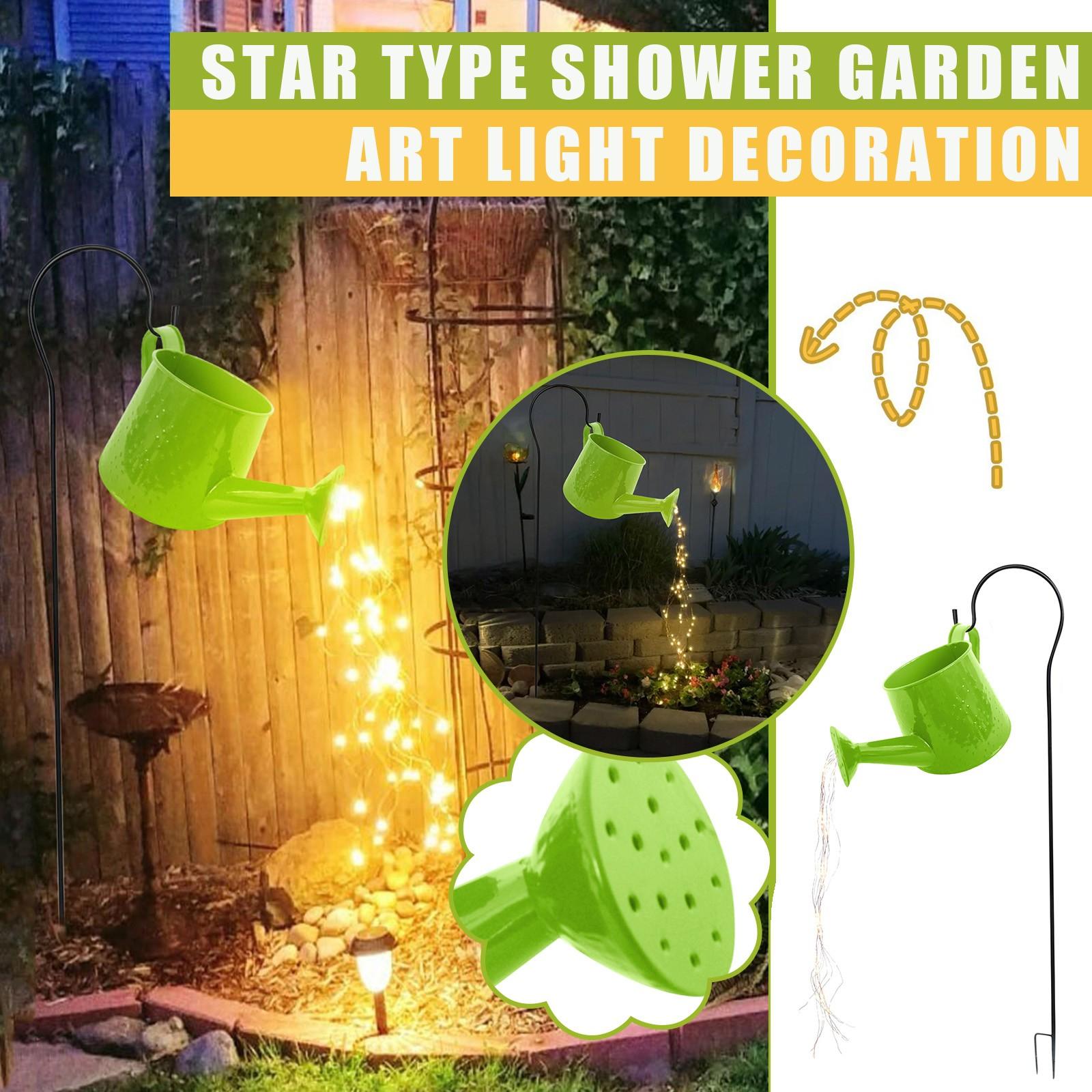 

Звездный тип Садовый художественный светильник для украшения сада на открытом воздухе зелёный