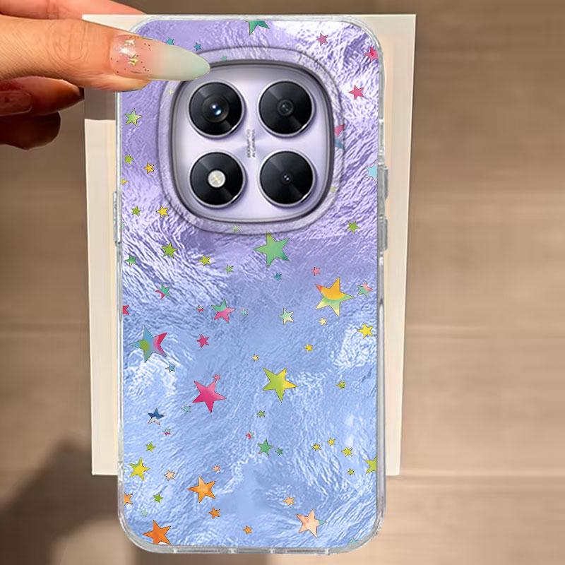 Dla Redmi Note 14 13 12 11 8 9 Pro Max Plus 14S 11S 10S 9S 10 4G 5G Pełny Ekran Wzór Wirująca Gwiazda Ochronne Etui na Telefon