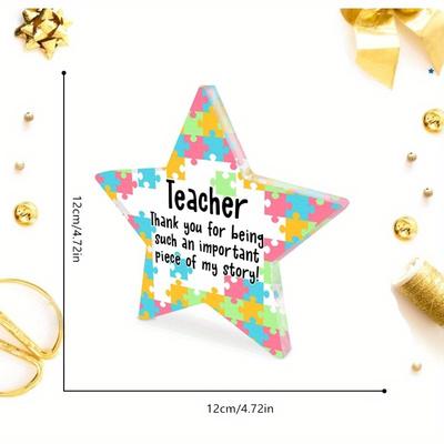 Teacher Appreciation Keepsake - Thank You & Graduation Acrylic Desk Decor