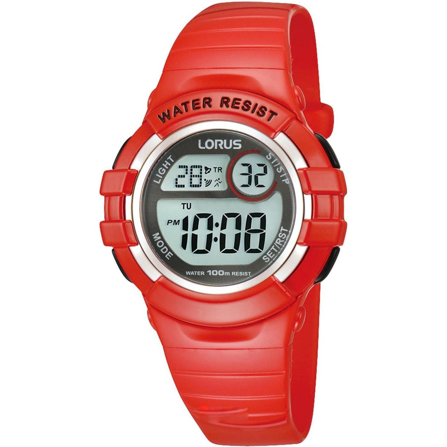 Lorus Unisex Kids Red R2399hx9 Silicone Strap Child Watch