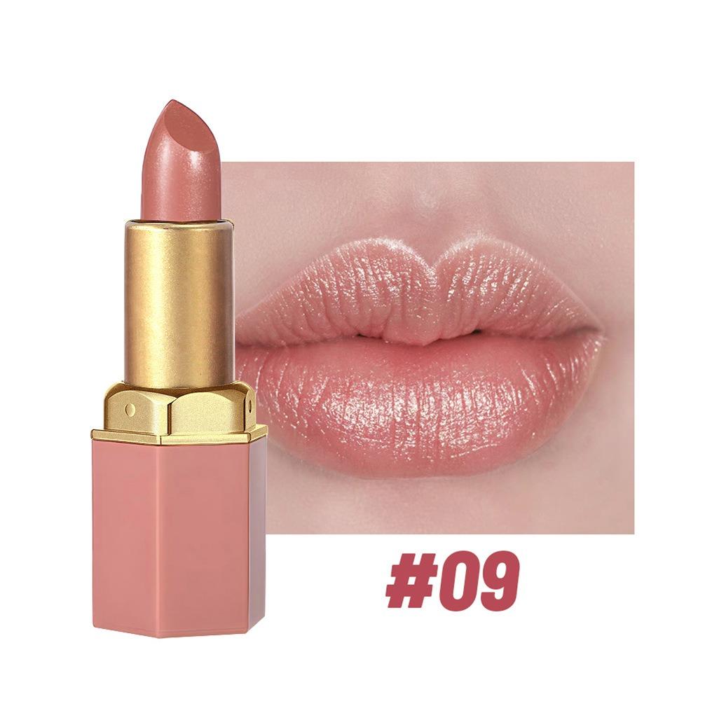 Nuovo Rossetto Metallico Rosso Lucido 6 Colori Lunga Tenuta Glitter Scintillante Lucidalabbra Solido Impermeabile Shimmer Labbra Vellutate Trucco