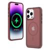 For iPhone 16 Pro Back Cover Skin Touch Frosted Translucent Magnetic Phone Case
