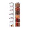 6 stuks/set Kruidenpot Peperstrooier Doos Kruidentoren Kruiden- & Specerijengereedschap Transparante Kruidenblikken Keukenrek Condimentflessen