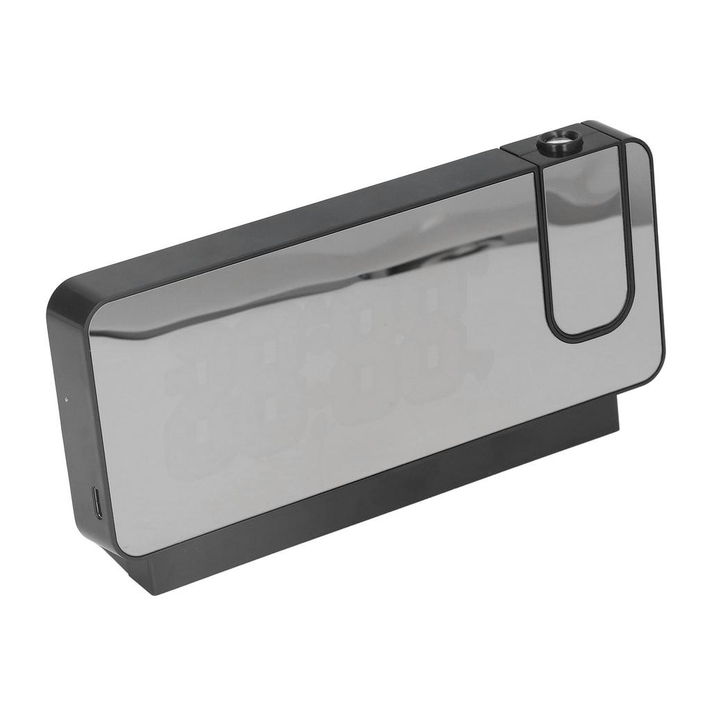 Digital Alarm Clock 180 Degrees  Rotatable Projection 4 Level Brightness LED Mirror Display for Home Office Bedroom