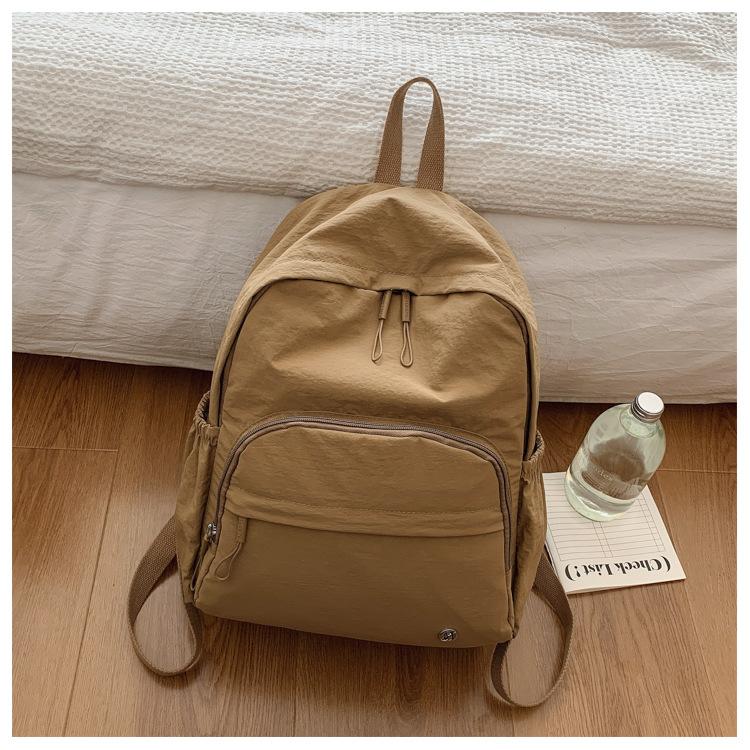New Leisure Large Capacity Backpack, New Versatile Student Backpack, Short Distance Travel Bag, Lightweight Luggage Backpack коричневый