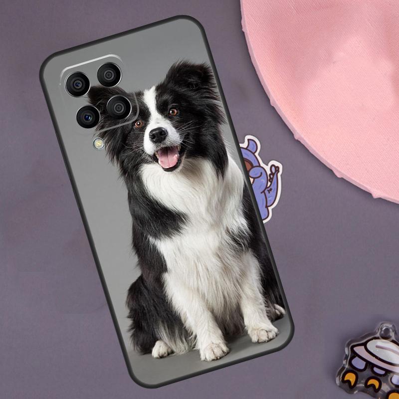 Border Collie Dog Case For Samsung Galaxy M13 M33 M53 M20 M30s M31s M12 M32 M52 M11 M21 M51 M14 M34 M54 M55