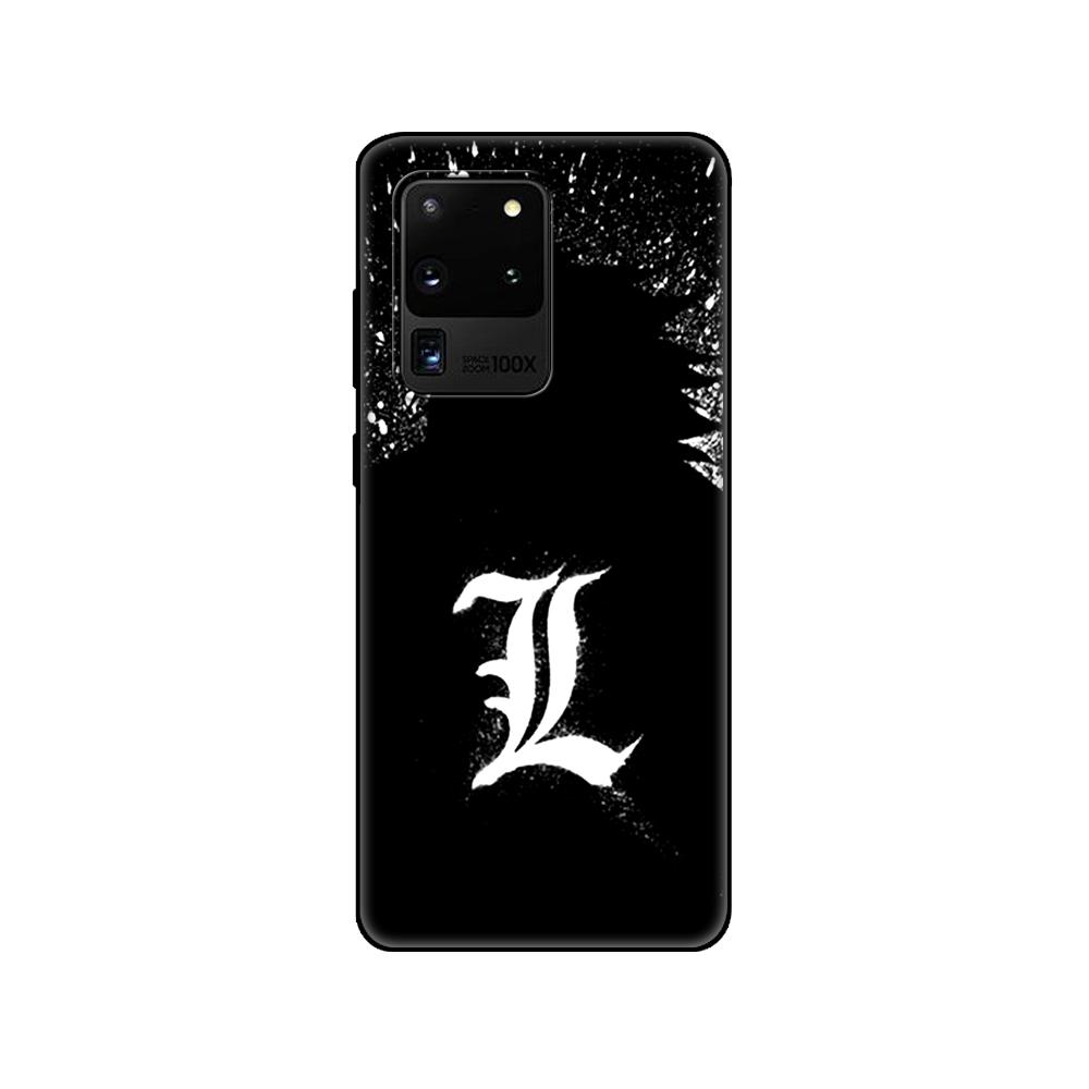 Black tpu Case For Samsung galaxy S20 /S20 PLUS/S20 ultra/S20+ /S20FE back cover Japanese Anime