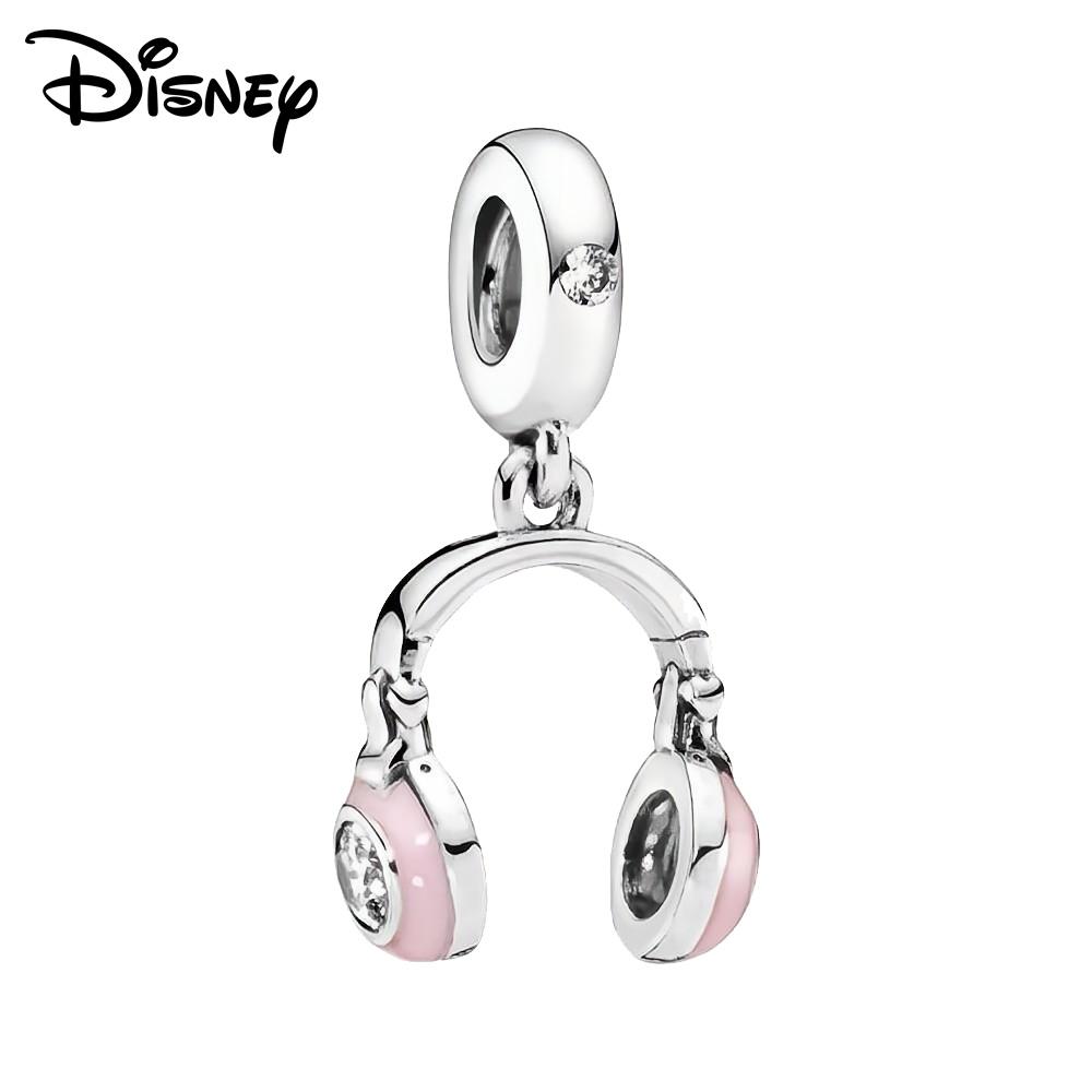 Disney 925 silver Mickey Minnie and Toy Story bass Lightyear Pendant Beads original DIY Bracelet suitable for Girls Gift