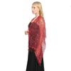 Sequin Tassel Shawl Dress: European & American Style Evening Party Cheongsam with Embroidered Shawl Scarf for Women