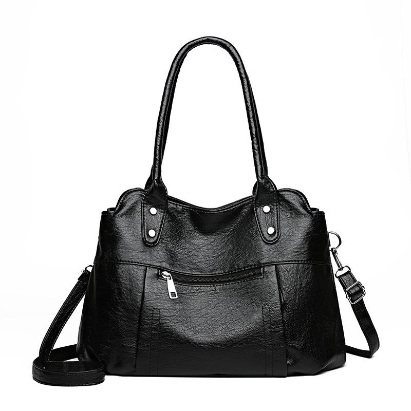 Mother Bag Soft Leather Handbag Women's Shoulder Crossbody Bag Computer Bag Tote Bag