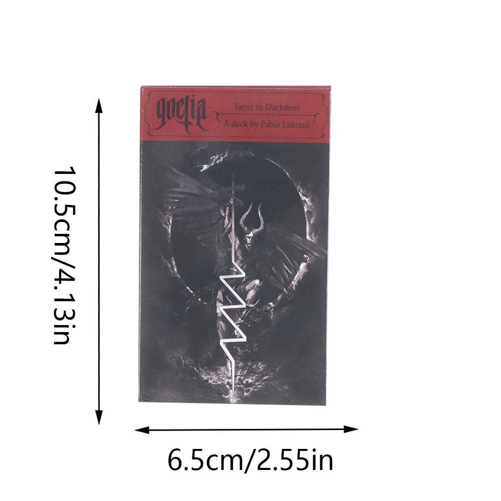 New Tarot Goetia Tarot in Darkness Tarot Card Game Party Table Board Game for Adult Oracle Card Deck Pl