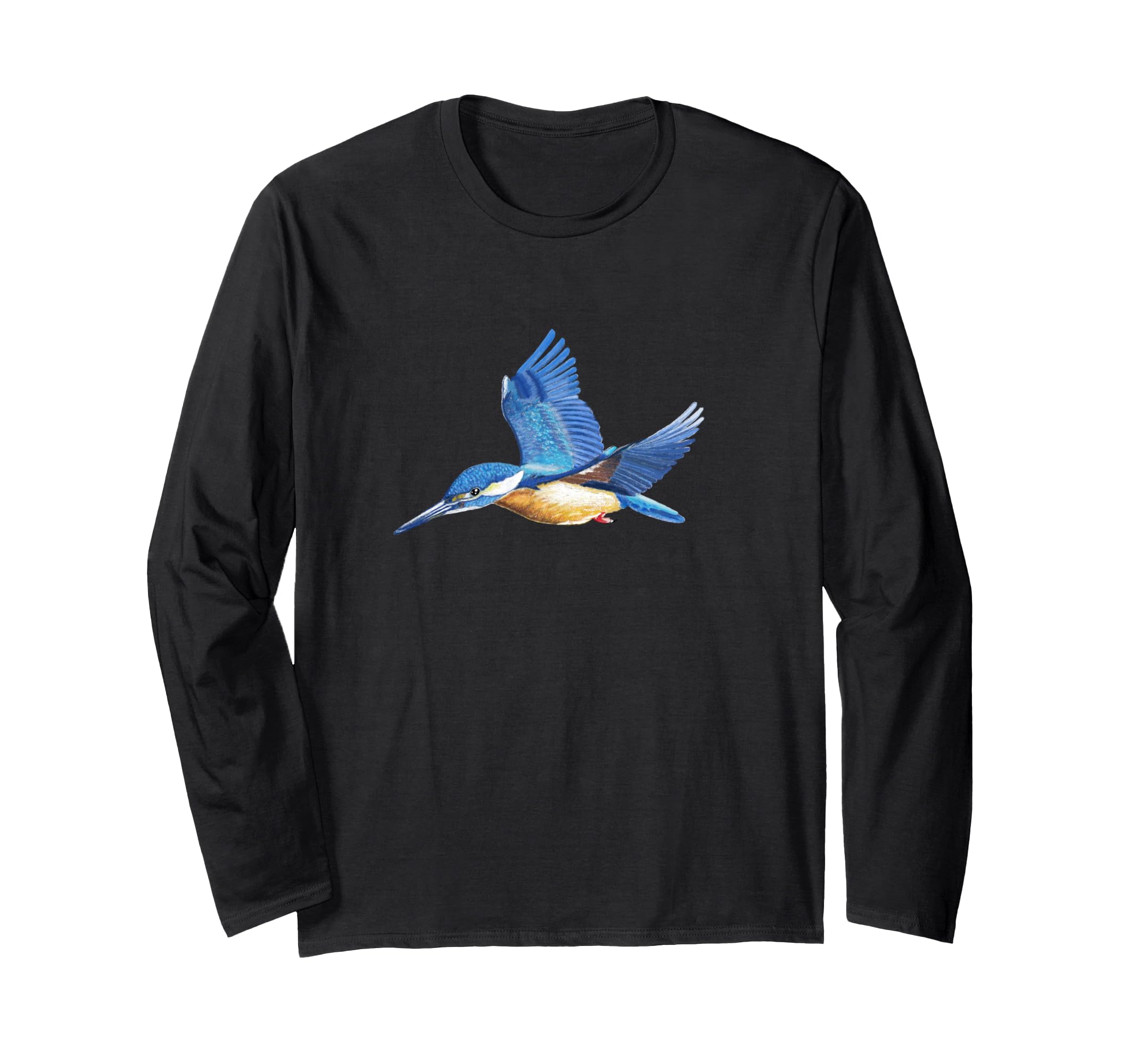 

Kingfisher dancing in the wind long sleeve T-shirt чёрный