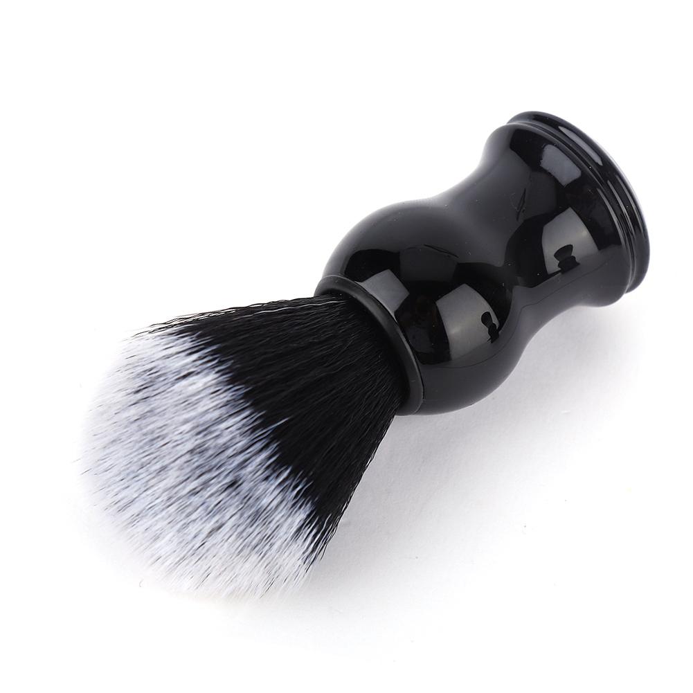 Portable Men Soft Brush Hair Delicate Handle Beard Shaving Brush Barber Salon Tool #02