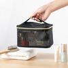 Mesh Cosmetic Bag Visible High Capacity Portable Double Zippers with Handle Storage Multifunctional Travel Mesh Makeup Bag Trip Accessory
