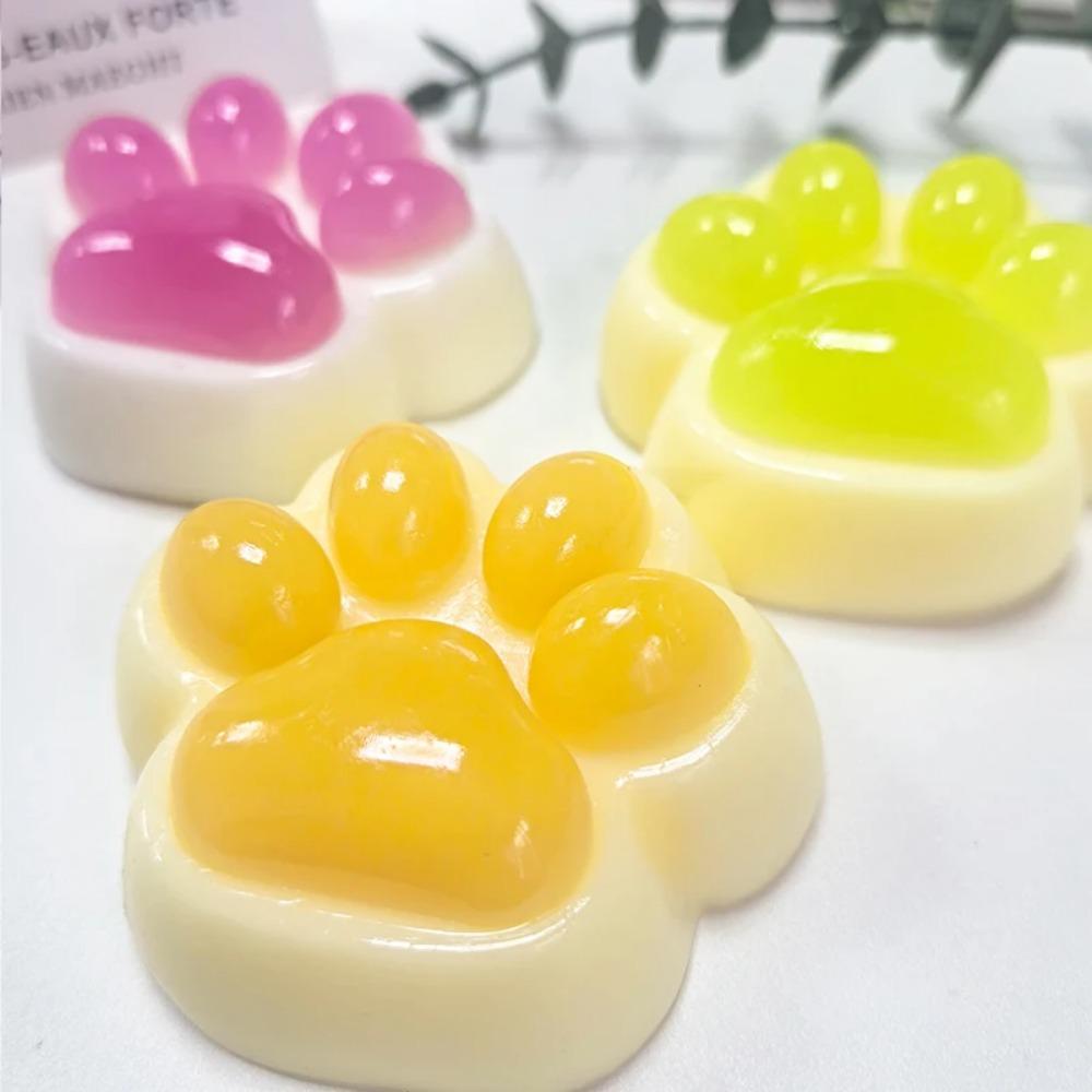 Soft Taba Squishy Cat Paw Fidget Toys  Sensory Stress Relief Toy For Kids Adults Anxiety Relaxation, Squeeze Gift For Friends