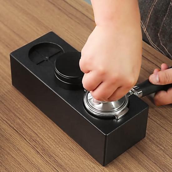 Espresso Tamperhalter Kratzfest Tragbar ABS Höhenverstellbarer Kaffeetamperständer
