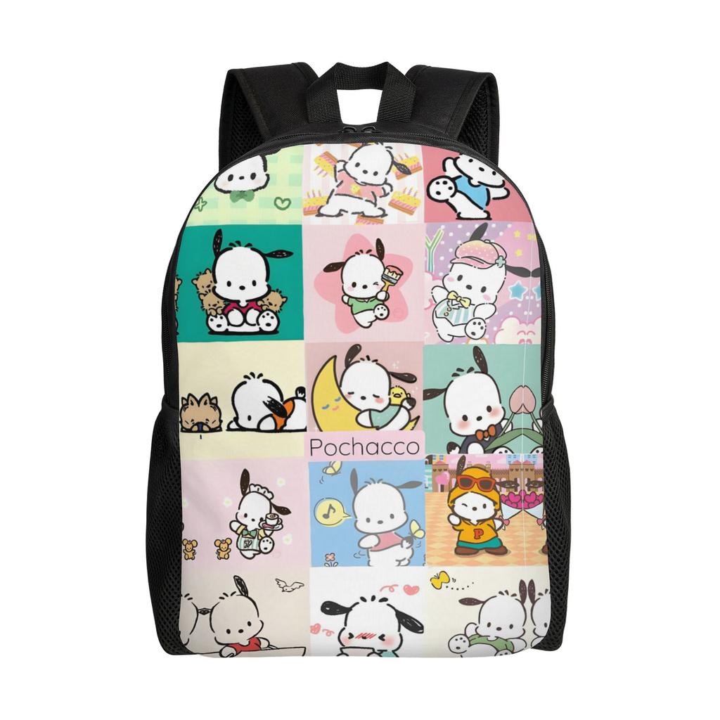 P-Pochaccoes Backpacks for Women Men School College Student Bookbag Fits 15 Inch Laptop Dog Cartoon Bags