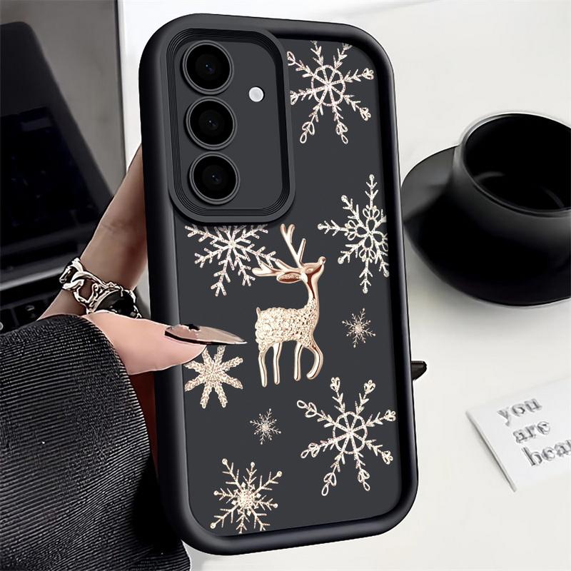 Beautiful Elk Print TPU Phone Case For Samsung Galaxy A17 A56 A16 A55 A15 A25 A36 A26 5G S25 Edge S23 S24 Ultra S24 S25 FE Cover