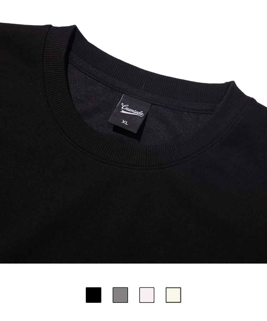 CREAM SODA LAB Blank All Season Sweatshirt Black