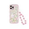 Wavy Flower Rabbit Suitable for Iphone13 Mobile Phone Case 15promax Apple 11 Silicone Xs Powder Lanyard 14
