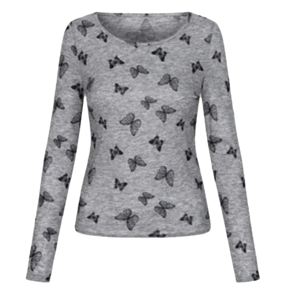 

Инс Футболки с длинным рукавом Y2k Прозрачные топы Корейский стиль Солнцезащитные пуловеры Женские L серый