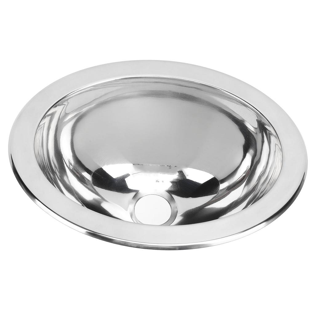 Single Bowl Bar Sink 290x220x120mm Polished Stainless Steel Kitchen Sink with 40mm Drain Hole for Boat Caravan RV