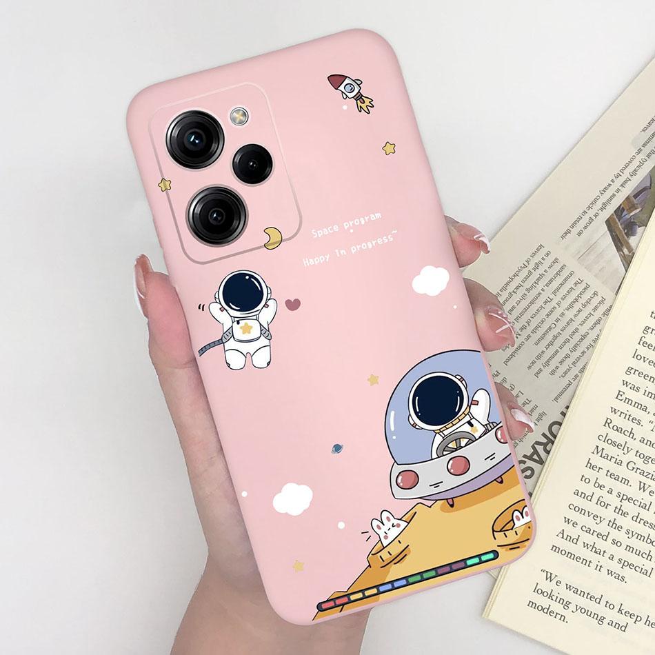 Silicone Case For Xiaomi Poco X5 Pro Pilot Bear Back Cover For POCOX5 X5Pro 5G Poco X 5 Pro Soft Matte Protective Phone Cases