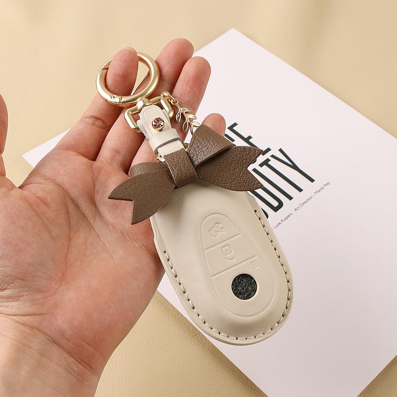 2022 Mercedes-Benz C260L Women’s Handmade Leather Key Cover for S-Class, C-Class, E-Class, GLC, AMG