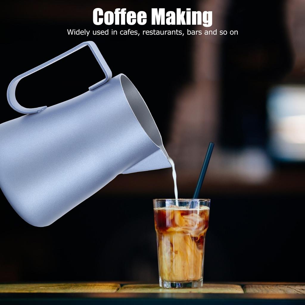 Stainless Steel Milk Frothing Pitcher Milk Coffee   Art Jug Cup for Home Coffee Use