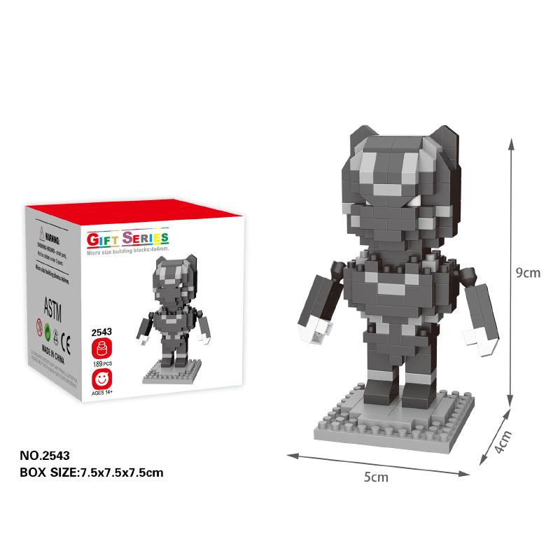 Klassische Film Actionfigur Bausteine Spielzeug Batman Iron Man Spiderman Mini Steine Kleine Partikel Zusammengebaute Baustein Sets