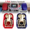 1 Pair + - Electrode Blue Red Quick Release Lift Off Connector Clamps Car Battery Terminals for Car Caravan Car-styling