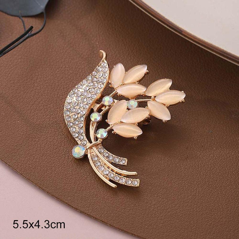 Anti-glare Alloy Pin Butterfly Rhinestone Brooch High-end Flower Brooch  Women