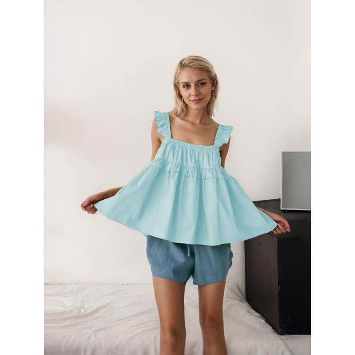 New Summer Casual Temperament Slim Fit Sexy Vest T-Shirt Sleeveless Suspender Versatile Top Strapless Women
