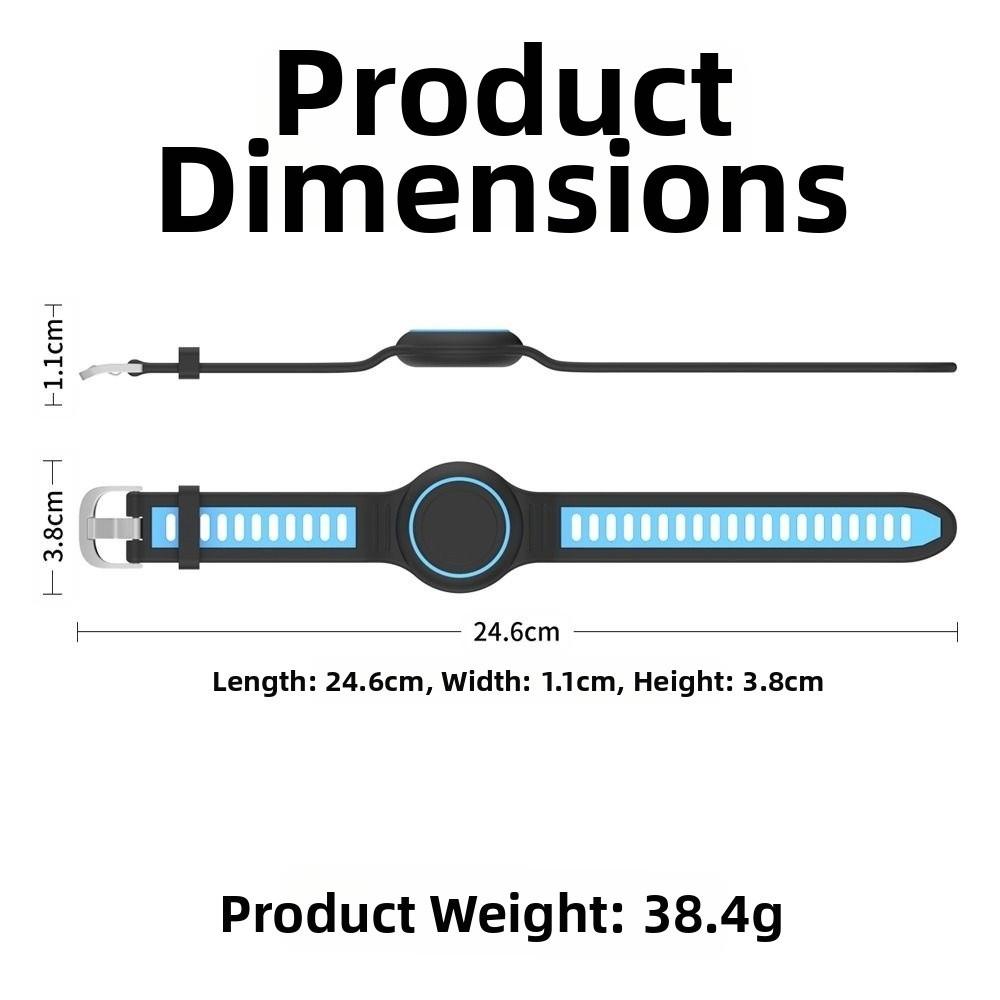 Silicone Watchband Bracelet Waterproof Case Bracelet for AirTag Tracker Accessories