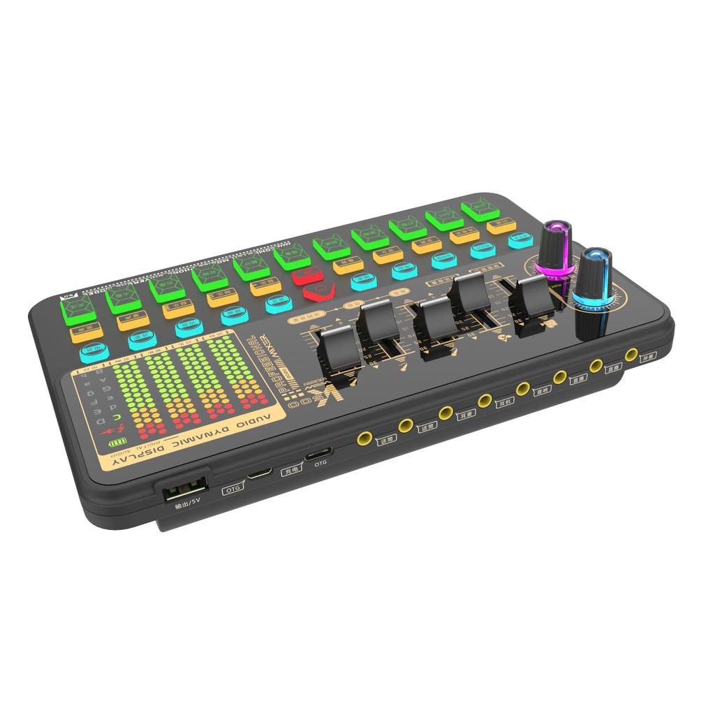 SK500 Multi-function Digital Mixer & Sound Card: Bilingual (Chinese & English) for Cross-Border E-commerce and Live Broadcasting.