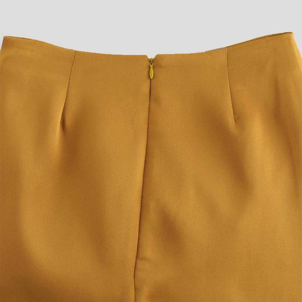 Spring 2025 Women's Fashion: Versatile Slimming High-Waisted Bow Midi Skirt