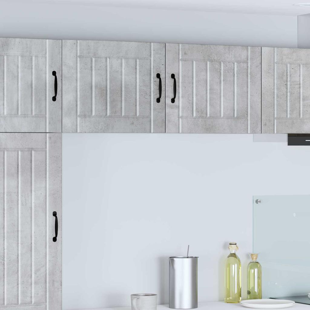 Wall Cabinet LUCCA 2 pcs Concrete Grey 50 x 31 x 40 cm Particleboard