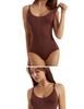 Women's Seamless Shaping Bodysuit: Open Crotch, Abdomen Control, Hip-Lifting, and Shaping Sling.