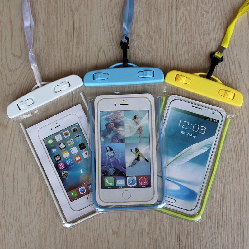 Waterproof Document Case Outdoor Travel Swim Package Phone Bag Sealed Luminous Night Waterproof Bag Case Accessories