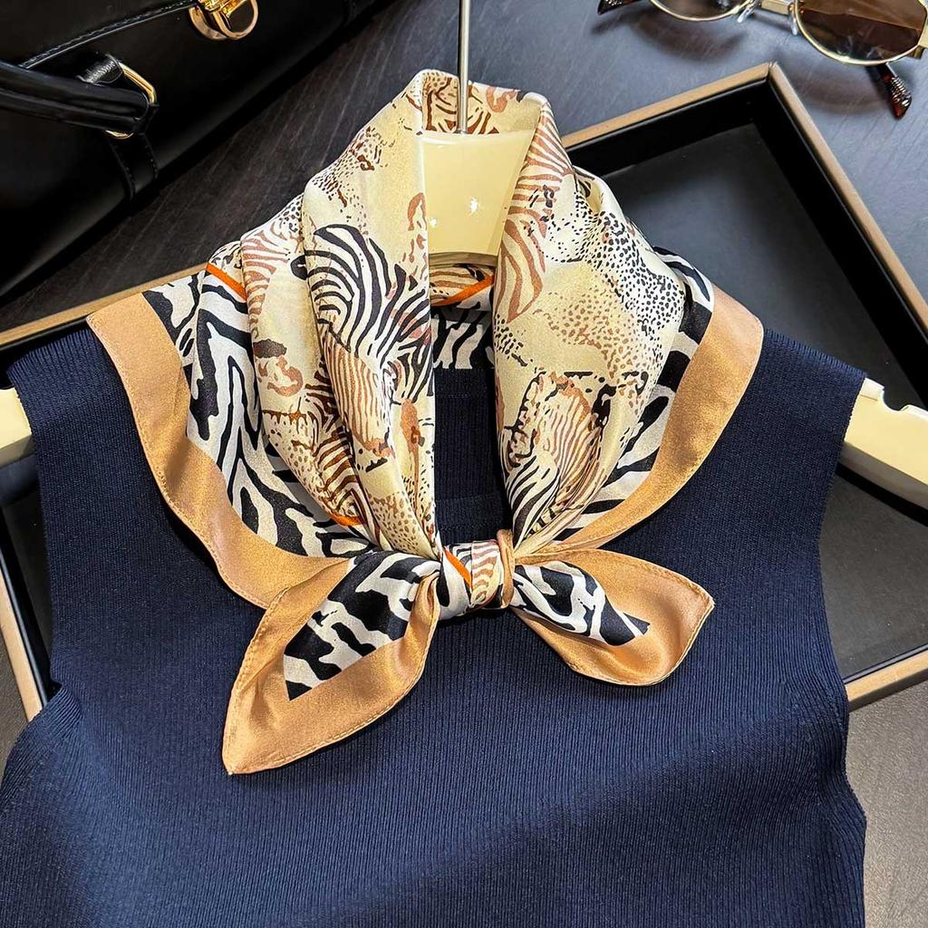 100% Natural Silk Scarf Women Shawls Wraps Foulard Scarves Pashmina Neckerchief Female Hijab Bandana Luxury Fashion bufanda