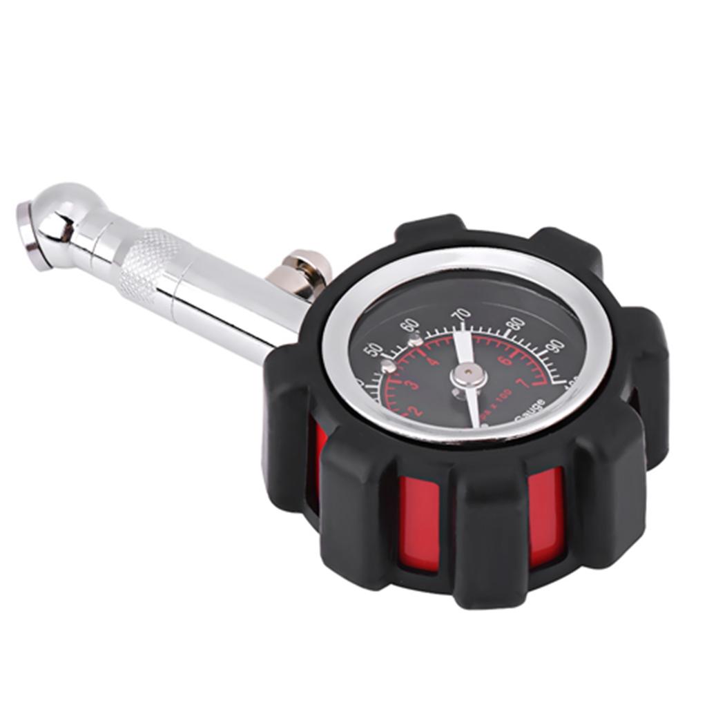 Manual Hand 0   100PSI Tire Air Pressure Gauge Meter Tester for Car Truck Motorcycle Bike
