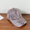 Spring new baseball cap for women, trendy snake-pattern hat, men's duckbill cap, fashionable sports casual sun protection hat