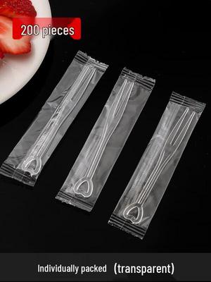 Shixun Heart-shaped Plastic Fruit Forks