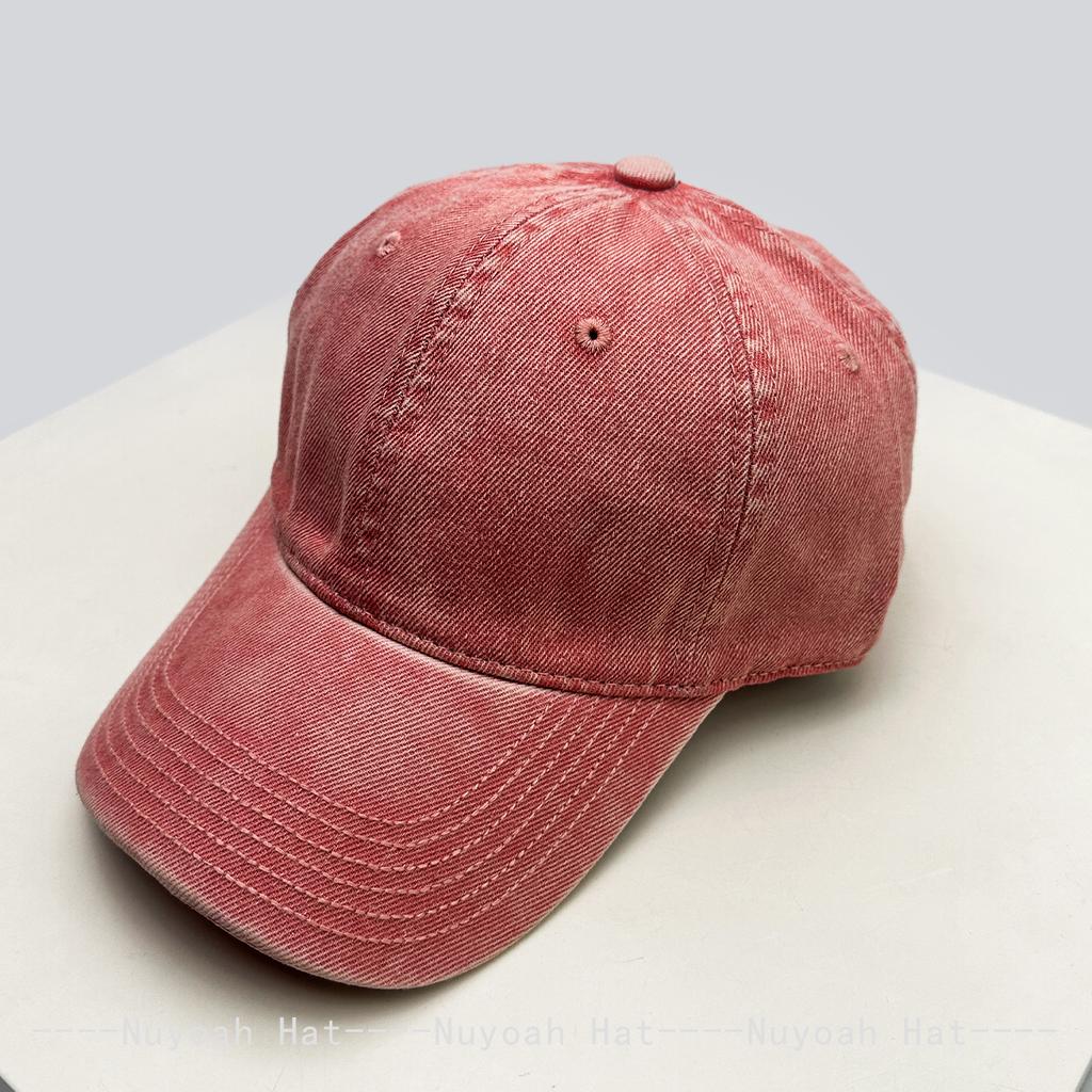 And Women Bandhnu Solid Color Distressed Baseball Caps Sun Protection Personalized All-Match Gradient Peaked Hats Minimalist Fashion Vintage Casual