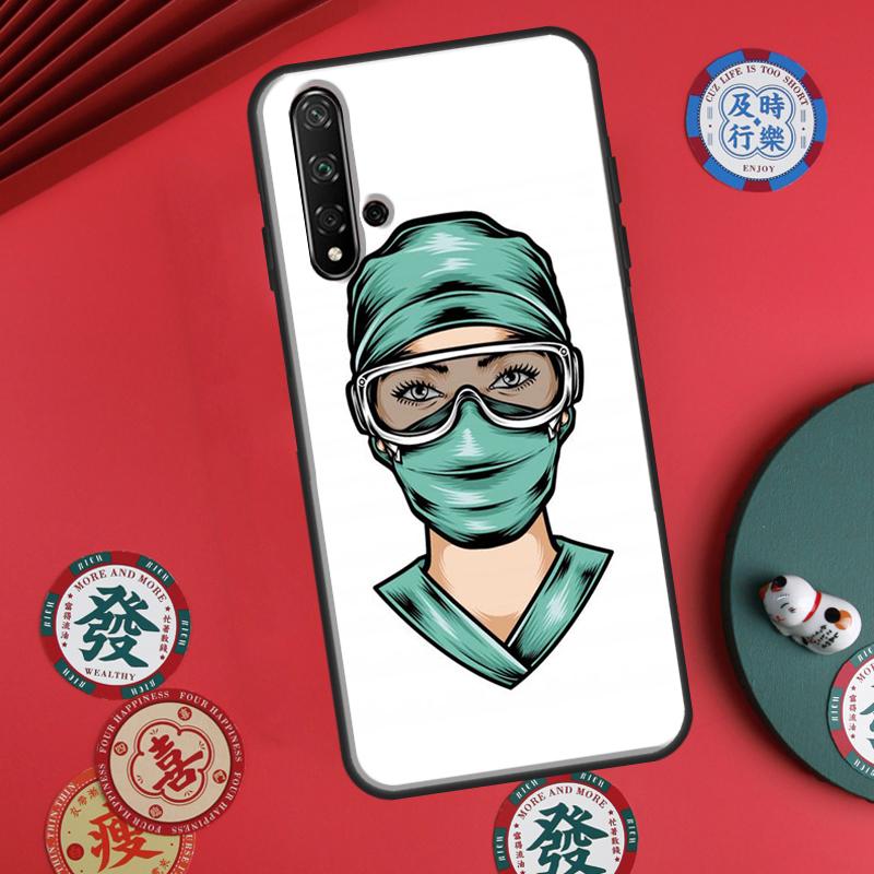 Cartoon Medicine Doctor Nurse For Huawei P20 P40 P30 Lite P60 Pro Nova 12s 11i 12i 10 9 SE 5T Y91 Y90 Y60 Y70 Y72 Y61 Case