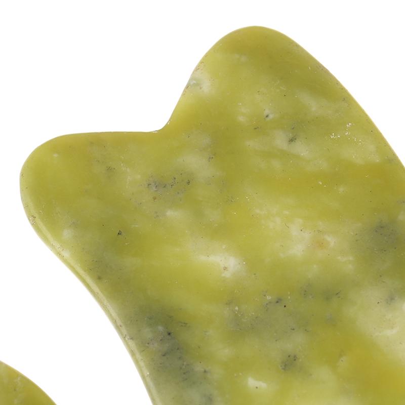 Natural Gua Sha Stone, Rose Quartz Jade Heart Shaped Face Massage Board Skincare Tool