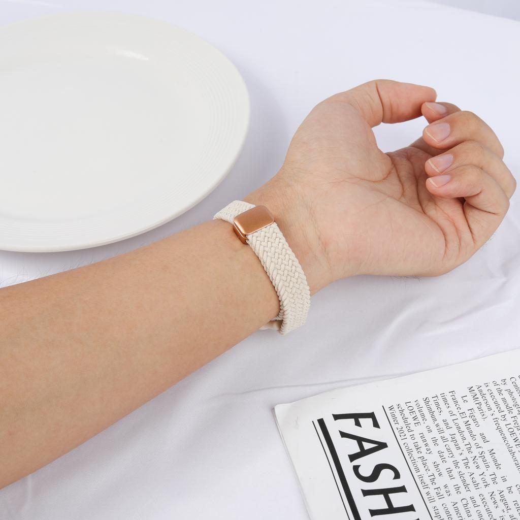 Pulseira Trançada+Capa de PC para Xiaomi mi band 9 8 active acessórios esportes magnético Pulseira de Nylon correa+Capa para Redmi band 3 2