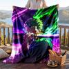 Warm Flannel Blanket One Piece Pattern, Lightweight Comfortable Throw Blanket for Bed Sofa Use