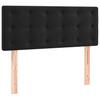 Vidaxl Continental Bed with Mattress, Black, Velvet 90X200 Cm